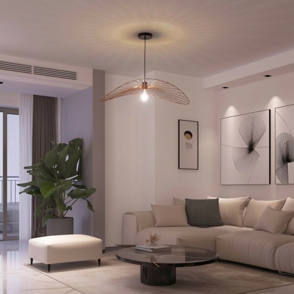 Brilagi - Lampadario LED a sospensione su cavo CERIA WIRE 1xE27/40W/230V 60x80 cm bronzo
