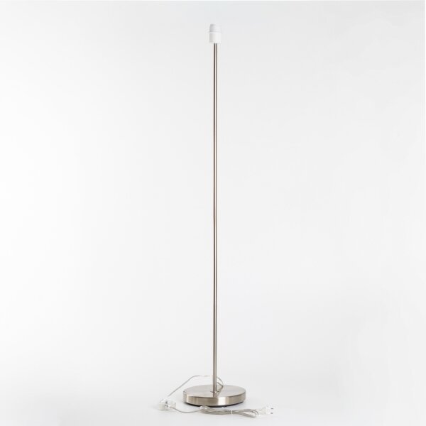 Brilagi - Lampada da terra LED CERIA 1xE27/40W/230V diametro 30 cm bianco/cromo opaco