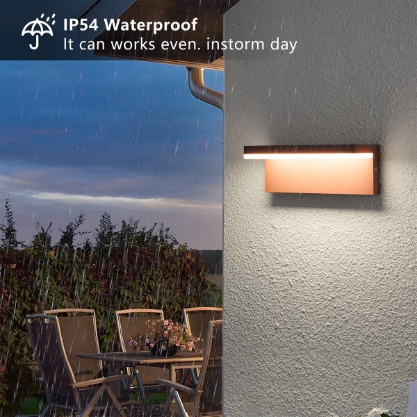 Brilagi - Applique da esterno LED TESSI LED/10W/230V marrone IP54