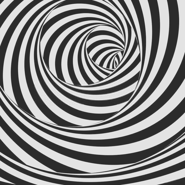 Carta da parati Motivo a spirale in bianco e nero, Carta da parati lastrazione, Carta da parati popolare, u37165 - Tapeko.it