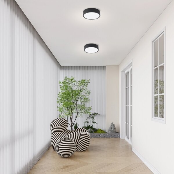Brilagi - plafoniera LED POOL LED/18W/230V 3000/4000/6000K pr. 20 cm nera