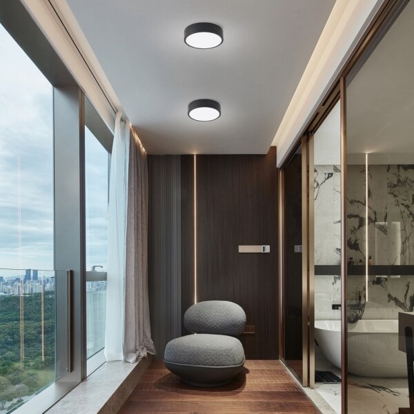 Brilagi - plafoniera LED POOL LED/18W/230V 3000/4000/6000K pr. 20 cm nera