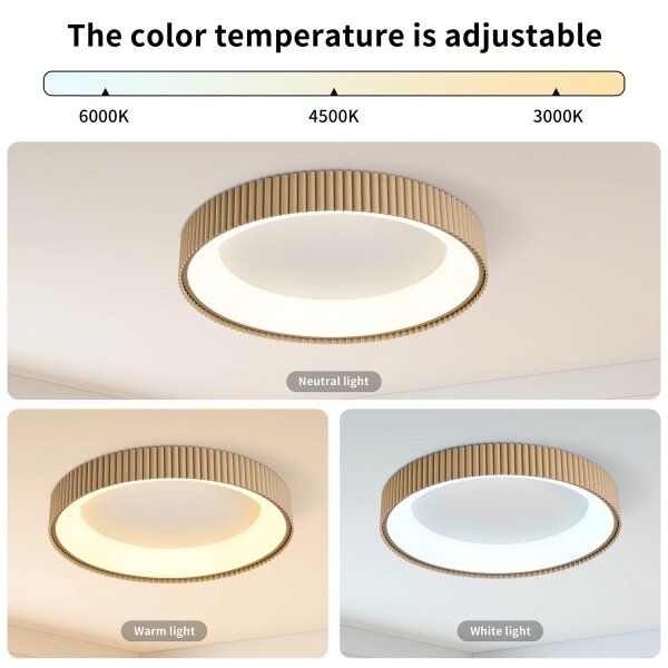 Brilagi - Plafoniera LED dimmerabile FALCON MODERN LED/54W/230V 60 cm beige + telecomando