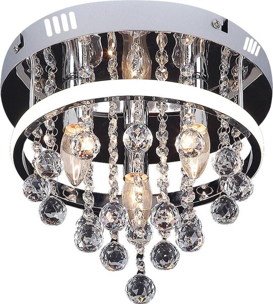LED 20+ E14 3x40W lampada da soffitto in cristallo cromo 2236 Pallas Rabalux
