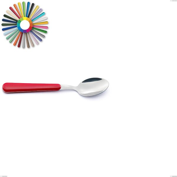 Cucchiaino caff� Brio, Acciaio inox 18.c (AISI 430), manici in abs Dimensioni lunghezza 14,2 cm