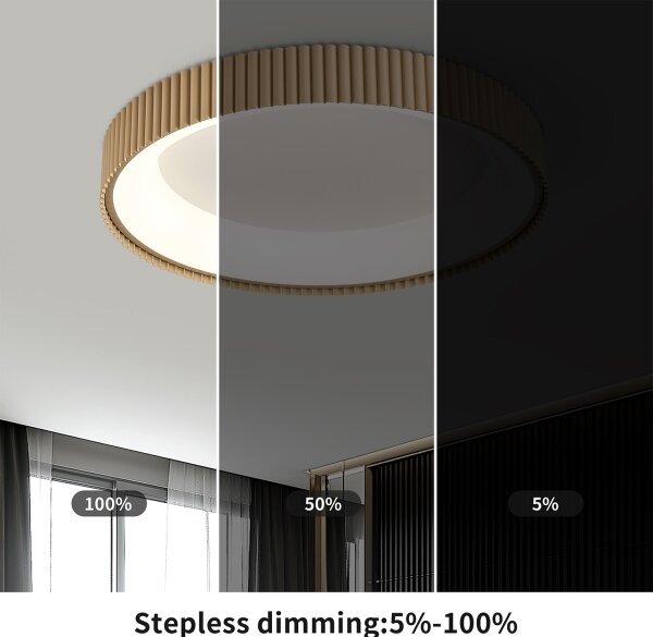 Brilagi - Plafoniera LED dimmerabile FALCON MODERN LED/54W/230V 60 cm beige + telecomando