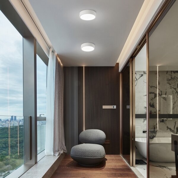 Brilagi - Apparecchio LED dimmerabile POOL LED/18W/230V 3000-6000K 20 cm bianco + telecomando