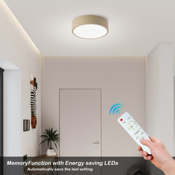 Brilagi - LED lampada dimmerabile POOL LED/18W/230V 3000-6000K 20 cm beige + telecomando
