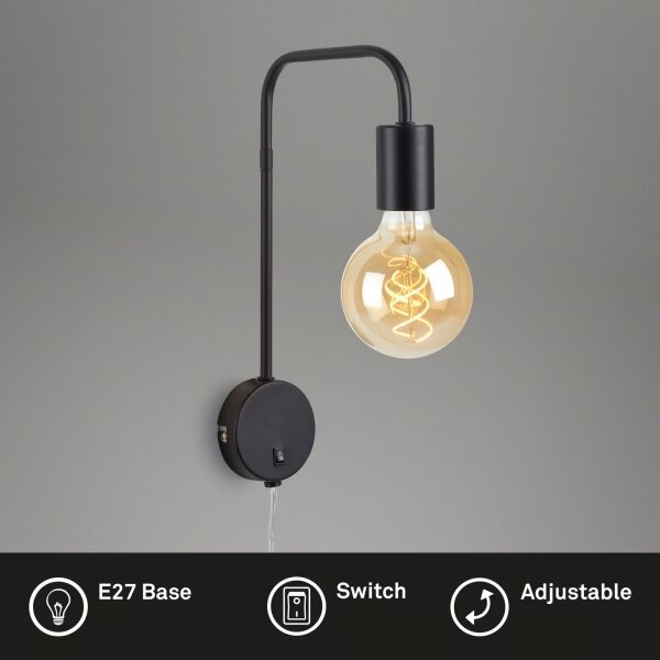 Briloner 2086-015 - Lampada da parete 1xE27/10W/230V