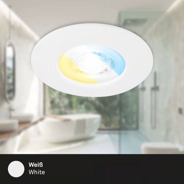 Briloner 7605036 - Set 3x LED plafoniera per bagno 3xLED/4,9W/230V IP44 bianca