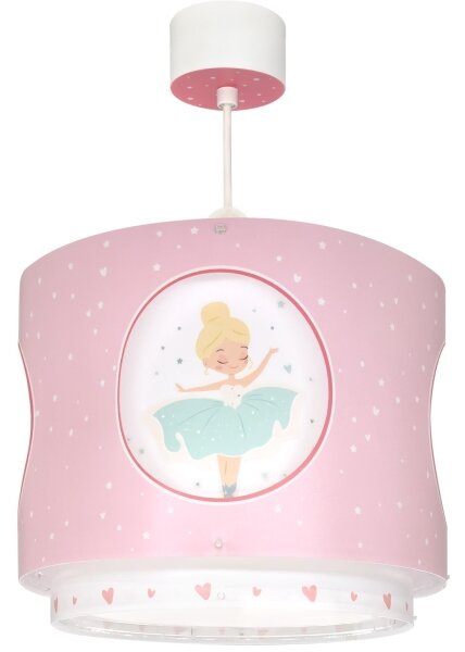 Dalber 60912 - Lampadario per cameretta PRINCESS DANCE 1xE27/15W/230V rosa
