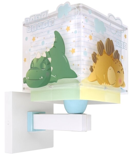 Dalber 63459 - Lampada da parete per bambini BABY DINOS 1xE27/15W/230V multicolore