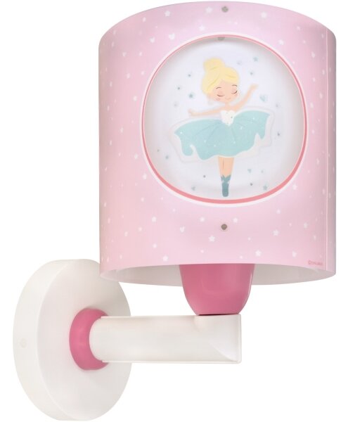 Dalber 60919 - Lampada da parete per cameretta PRINCESS DANCE 1xE27/15W/230V rosa