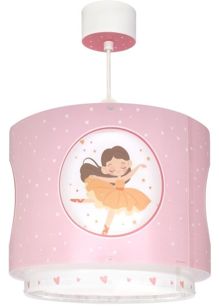 Dalber 60912 - Lampadario per cameretta PRINCESS DANCE 1xE27/15W/230V rosa