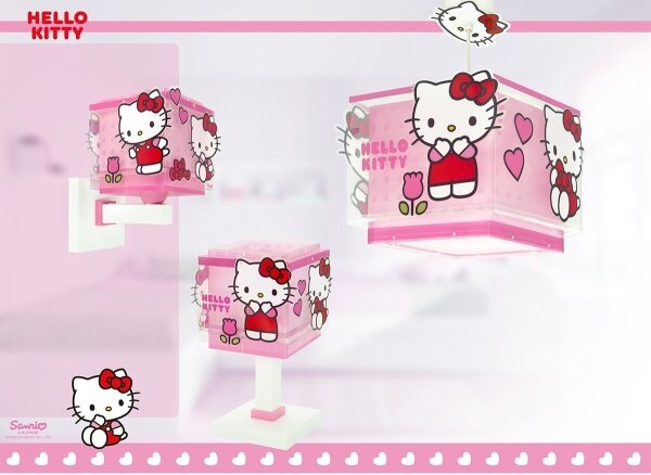Dalber 73269 - Applique da parete per bambini HELLO KITTY 1xE27/15W/230V rosa