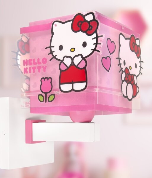 Dalber 73269 - Applique da parete per bambini HELLO KITTY 1xE27/15W/230V rosa