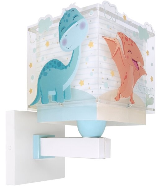 Dalber 63459 - Lampada da parete per bambini BABY DINOS 1xE27/15W/230V multicolore