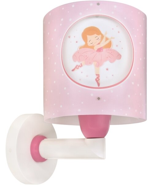 Dalber 60919 - Lampada da parete per cameretta PRINCESS DANCE 1xE27/15W/230V rosa