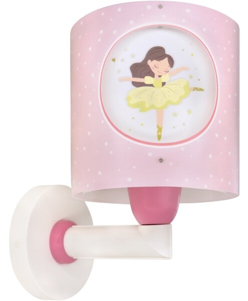 Dalber 60919 - Lampada da parete per cameretta PRINCESS DANCE 1xE27/15W/230V rosa