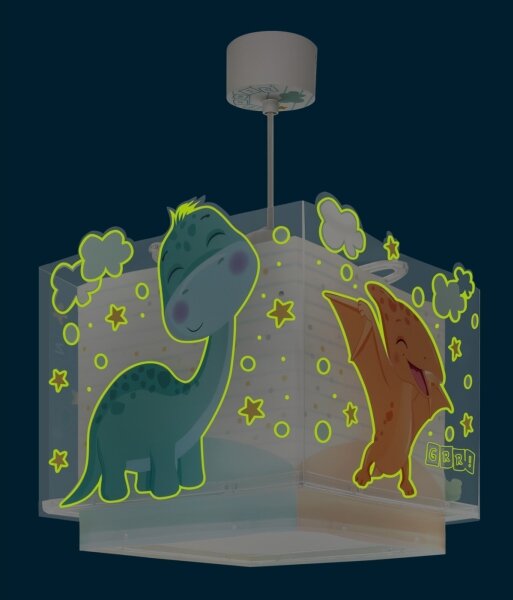 Dalber 63452 - Lampadario per bambini BABY DINOS 1xE27/15W/230V multicolore
