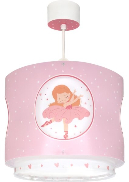 Dalber 60912 - Lampadario per cameretta PRINCESS DANCE 1xE27/15W/230V rosa