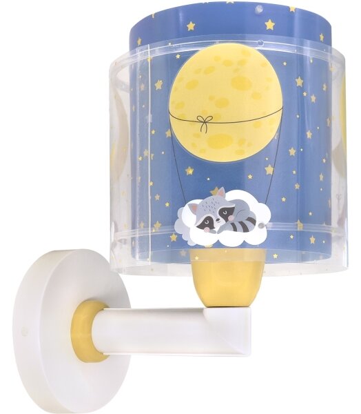 Dalber 76639 - Lampada da parete per bambini MOON DREAMS 1xE27/15W/230V blu