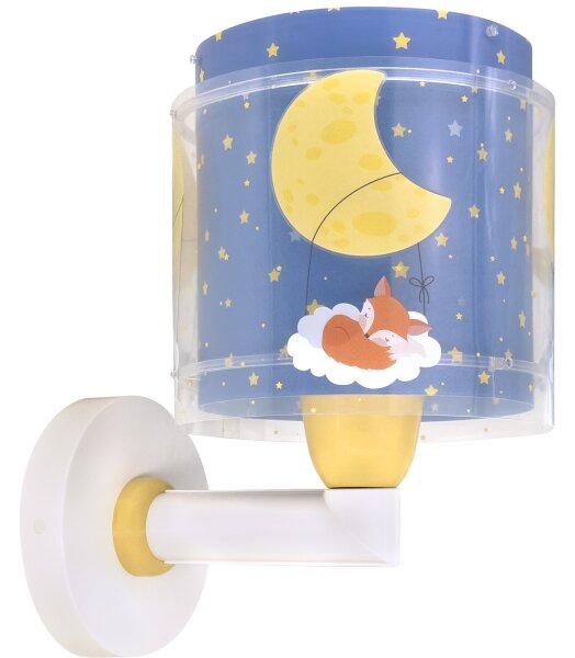 Dalber 76639 - Lampada da parete per bambini MOON DREAMS 1xE27/15W/230V blu