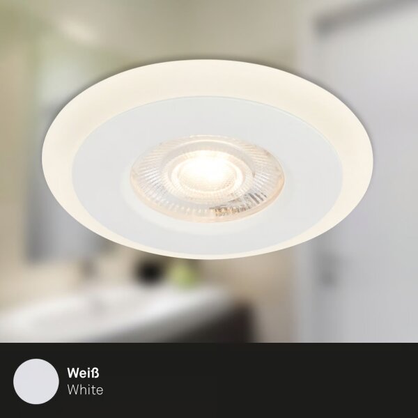 Briloner 7039036 - Set da 3 faretti da incasso per bagno, 3xLED/5W/230V, IP44, bianco