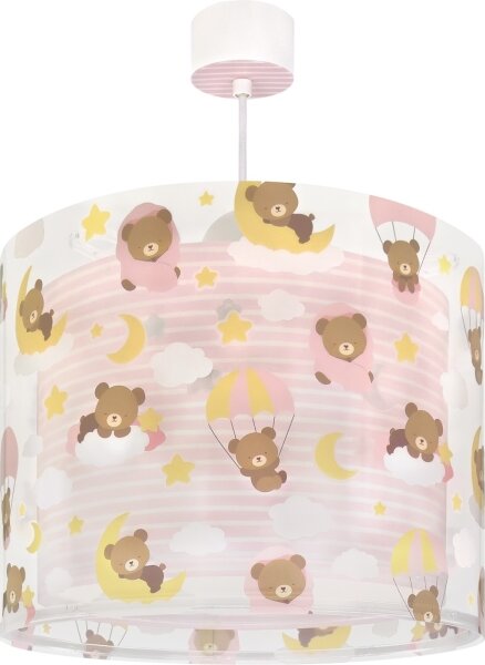 Dalber 41572S - Lampadario per cameretta BABY TEDDY 1xE27/15W/230V rosa