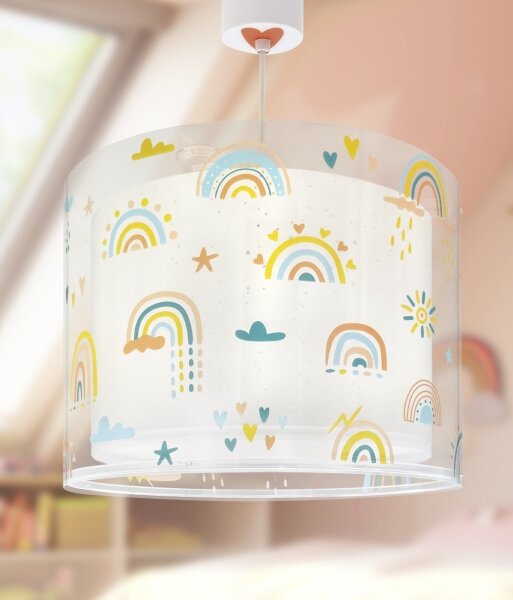 Dalber 41192 - Lampadario per bambini RAINBOW 1xE27/15W/230V multicolore