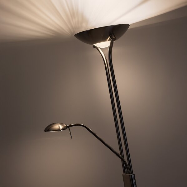 Brilagi - Lampada da terra dimmerabile SCARLETT 1xR7s/230W/230V+1xG9/40W cromo opaco