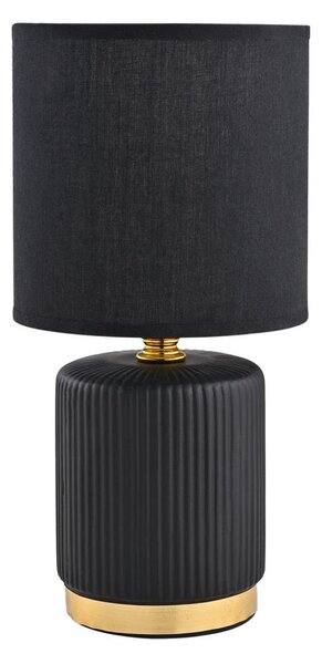 Zuma Line HS8720-BL - Lampada da tavolo 1xE14/40W/230V nero/oro