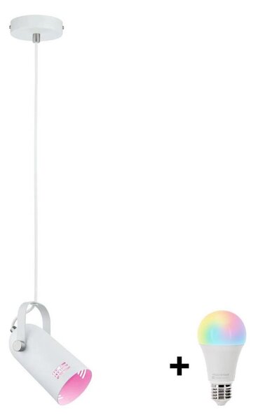 Paulmann 79767 - LED RGBW 1xE27/9W Lampada a sospensione su cavo LAVEA 230V bianco