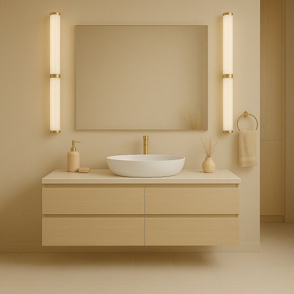 Argon 8926 - Illuminazione LED per specchio da bagno BATUMI LED/24W/230V 3000K IP44 oro