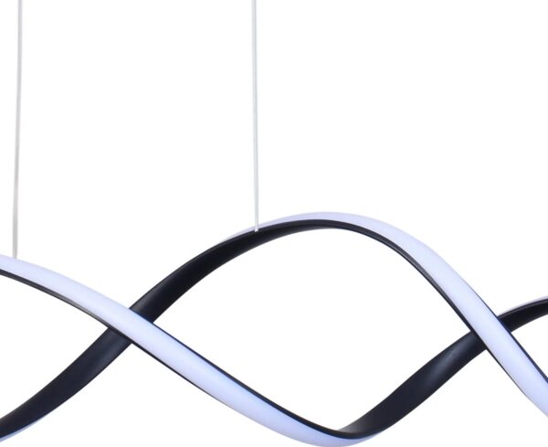 Lampadario LED a sospensione con filo INFINITO LED/34W/230V nero
