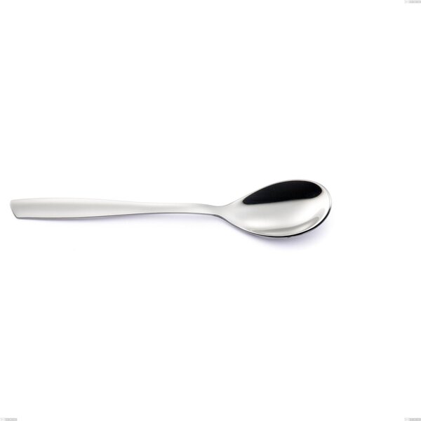 Cucchiaino da caff� ELEVEN in acciaio 18.10 AISI304 2.5 mm , lunghezza 147 mm manico in acciaio finitura lucido a specchio lavabili in lavastoviglie