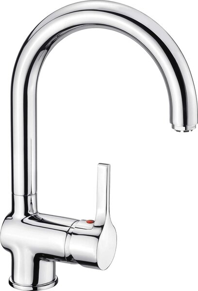 Miscelatore per lavabo Skagen, con bocchetta girevole alta, cromato, adatto per caldaie a bassa pressione