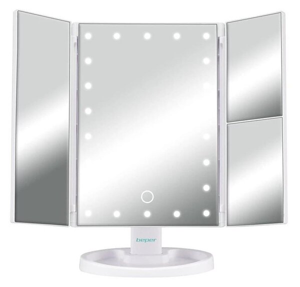 Beper - Specchio da trucco con retroilluminazione a LED 4xAAA/5V