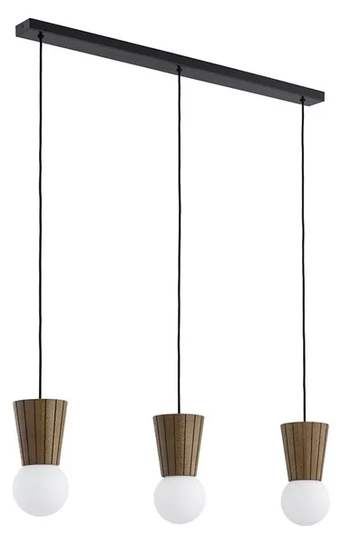Argon 6358 - Lampadario da bagno a sospensione con cavo VOLANTE 3xG9/6W/230V IP44 marrone