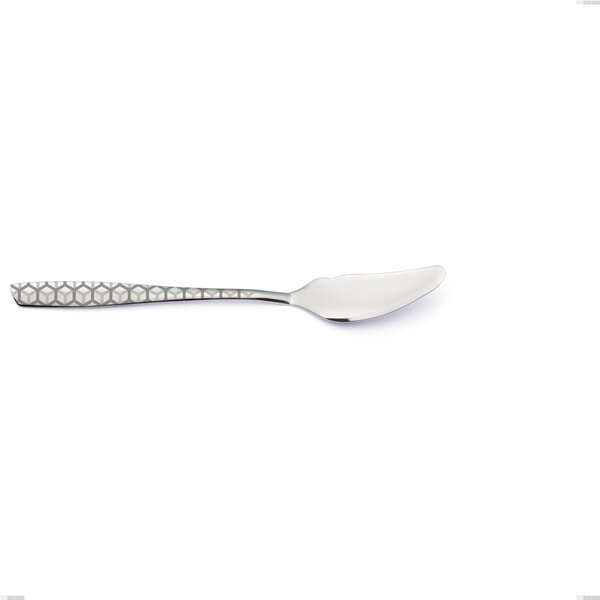 Coltello pesce eleven exa, Acciaio inox Aisi 304 Acciaio lucido disegno laser, spessore 2.5mm, lunghezza 204 mm
