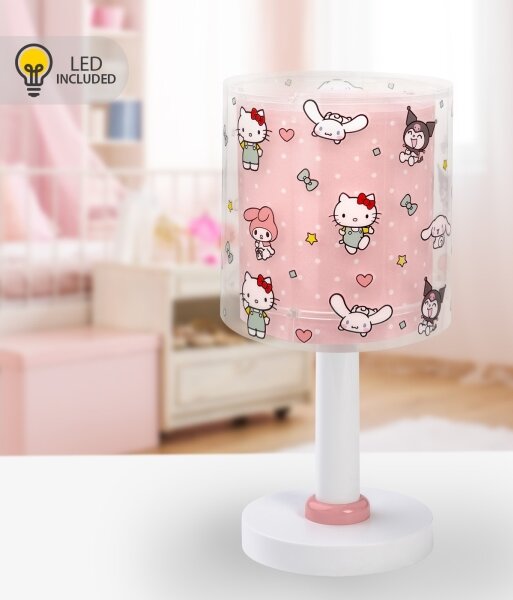 Dalber 41251 - Lampada notturna LED per bambini HELLO KITTY&FRIENDS 1xG4/4W/230V rosa