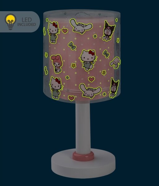 Dalber 41251 - Lampada notturna LED per bambini HELLO KITTY&FRIENDS 1xG4/4W/230V rosa
