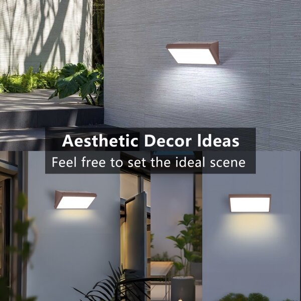 Brilagi-LED Applique da esterno con sensore TRIANGLE LED/20W/230V marrone IP65