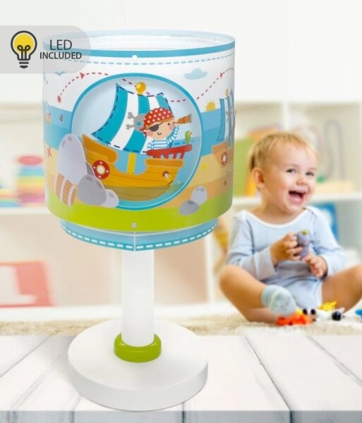 Dalber 60651N - Lampada da comodino LED per bambini PIRATE ISLAND 1xG4/4W/230V multicolore