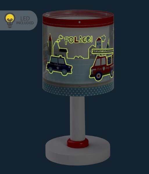 Dalber 60611N - Lampada da comodino LED per bambini POLICE 1xG4/4W/230V multicolore