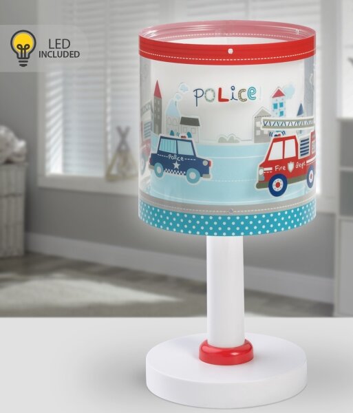 Dalber 60611N - Lampada da comodino LED per bambini POLICE 1xG4/4W/230V multicolore