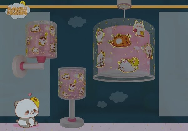 Dalber 41761S - Lampada LED per bambini KAWAII FRIENDS 1xG4/4W/230V rosa