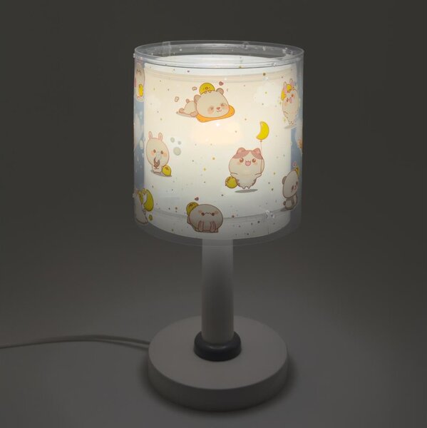 Dalber 41761E - Lampada da tavolo LED per bambini KAWAII FRIENDS 1xG4/4W/230V grigia