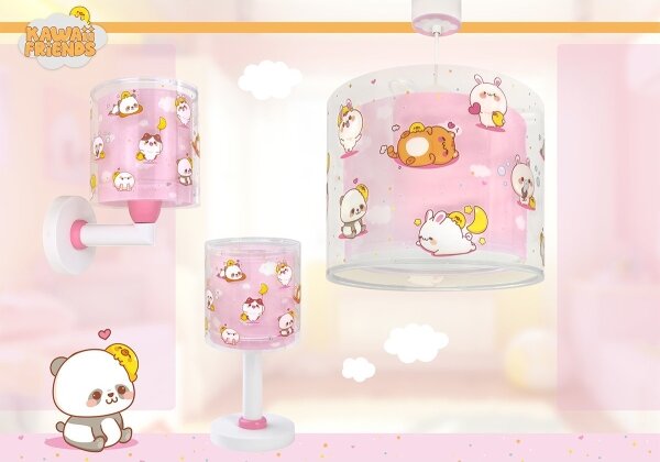 Dalber 41761S - Lampada LED per bambini KAWAII FRIENDS 1xG4/4W/230V rosa