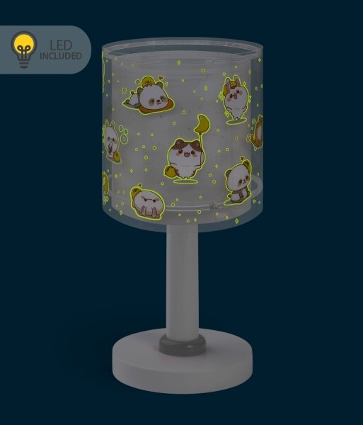 Dalber 41761E - Lampada da tavolo LED per bambini KAWAII FRIENDS 1xG4/4W/230V grigia